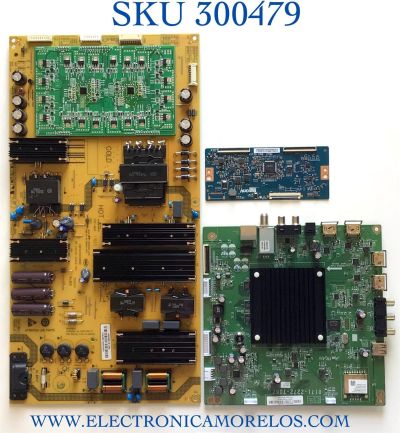 KIT DE TARJETAS PARA TV VIZIO MAIN 3665-0972-0150 / 0171-2272-7082 / 3665-0972-0395 / FUENTE 0500-0619-1250 / 25-DB5612-X2P1 / SHG6520A-237E / 050006191250 / T-CON 55.65T55.C19 / 65T55 C0G CTRL / 5565T55C19 /  MODELO / M657-G0 LAUAQDKV